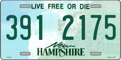 NH license plate 3912175