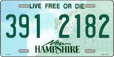 NH license plate 3912182
