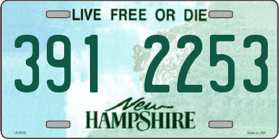 NH license plate 3912253