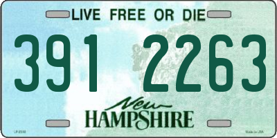 NH license plate 3912263