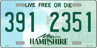 NH license plate 3912351