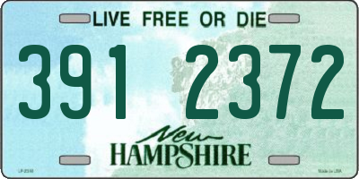 NH license plate 3912372