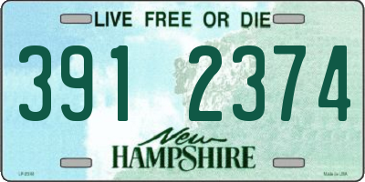 NH license plate 3912374