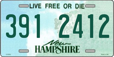 NH license plate 3912412