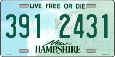 NH license plate 3912431