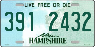 NH license plate 3912432