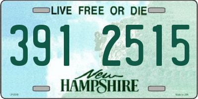 NH license plate 3912515