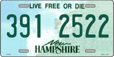 NH license plate 3912522