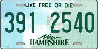 NH license plate 3912540