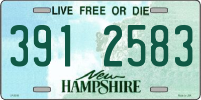 NH license plate 3912583