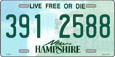 NH license plate 3912588