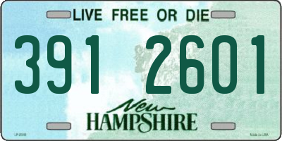 NH license plate 3912601