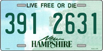 NH license plate 3912631