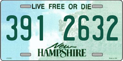 NH license plate 3912632