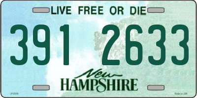 NH license plate 3912633