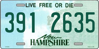 NH license plate 3912635