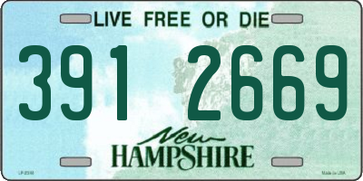 NH license plate 3912669