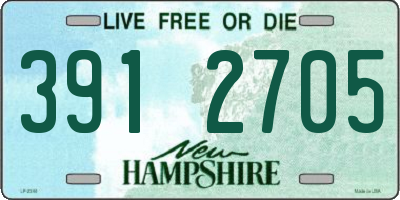 NH license plate 3912705