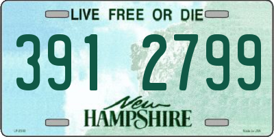 NH license plate 3912799