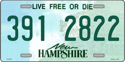 NH license plate 3912822