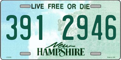 NH license plate 3912946