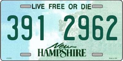 NH license plate 3912962
