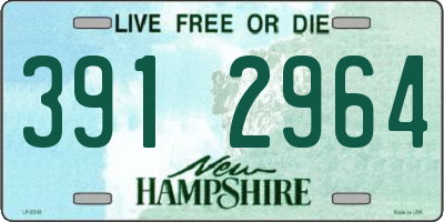 NH license plate 3912964
