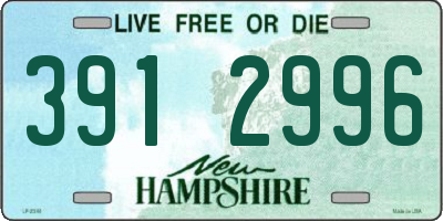 NH license plate 3912996