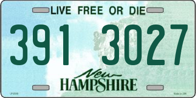 NH license plate 3913027