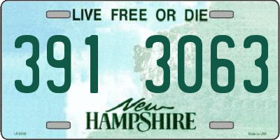 NH license plate 3913063