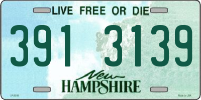 NH license plate 3913139