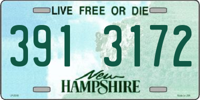 NH license plate 3913172