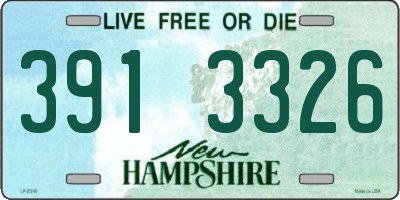 NH license plate 3913326