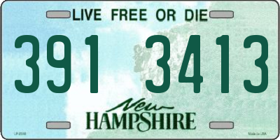 NH license plate 3913413