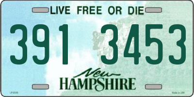 NH license plate 3913453
