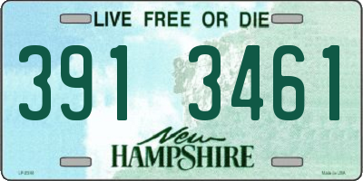 NH license plate 3913461