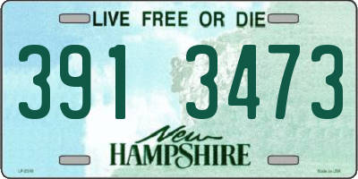 NH license plate 3913473