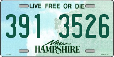 NH license plate 3913526