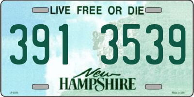 NH license plate 3913539