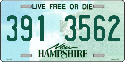 NH license plate 3913562