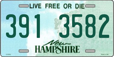 NH license plate 3913582