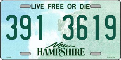 NH license plate 3913619