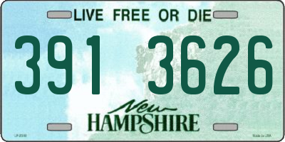 NH license plate 3913626
