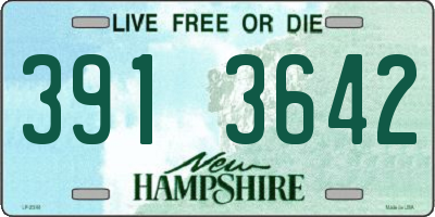 NH license plate 3913642