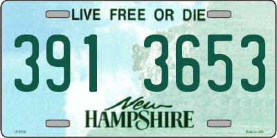 NH license plate 3913653