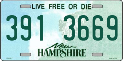 NH license plate 3913669