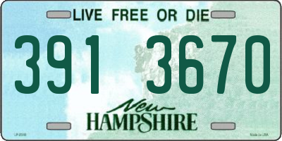 NH license plate 3913670
