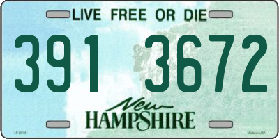 NH license plate 3913672