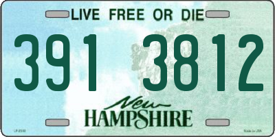 NH license plate 3913812
