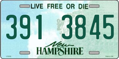 NH license plate 3913845